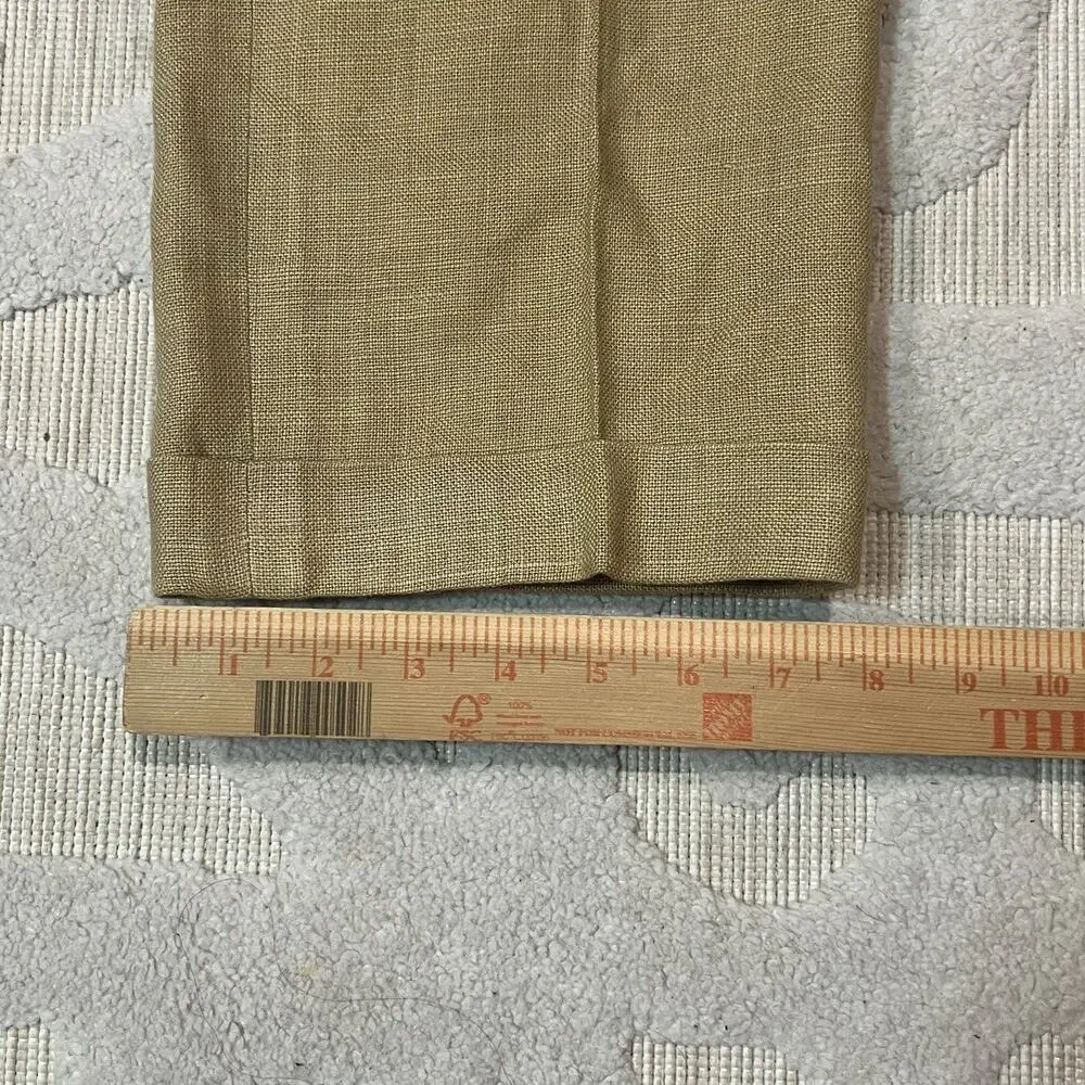 Polo Ralph Lauren 100% Flax Pleated Dress Pants ITALY 34x30 Andrew Style
